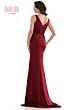 Marsoni MV1054 Pleated Bodice V-Neck Dress