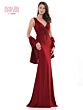 Marsoni MV1054 Pleated Bodice V-Neck Dress