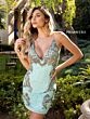 Primavera Couture 3301 Plunging V-Neckline Sequin Dress