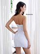 Primavera Couture 4201 Slit Skirt Strapless Dress