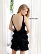 Primavera Couture 4203 Tiered Skirt V-Neckline Dress