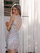 Primavera Couture 4211 Slit Skirt V-Neckline Dress