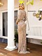 Primavera Couture 12007 Long Sleeve Floral Beaded Dress