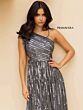 Primavera Couture 12009 Lace-Up Back Sequin A-Line Dress