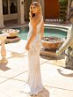 Primavera Couture 12051 Beaded Fringe Side Cutout Dress