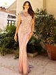 Primavera Couture 12064 V-Back Sleeveless Beaded Dress