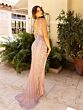 Primavera Couture 12064 V-Back Sleeveless Beaded Dress