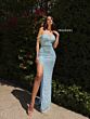 Primavera Couture 12111 Side Slit Off-The-Shoulder Beaded Dress