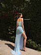 Primavera Couture 12111 Side Slit Off-The-Shoulder Beaded Dress