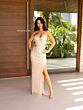 Primavera Couture 12113 Side Cutout High Slit Strappy Dress