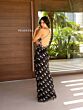 Primavera Couture 12121 Cross Back Beaded V-Neck Dress