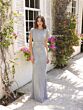 Primavera Couture 12155 Cap Sleeve Scoop Neck Beaded Dress