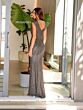 Primavera Couture 12163 V-Neck Beaded Cap Sleeve Dress