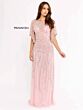 Primavera Couture 13101 Bateau Neck Beaded V-Back Dress