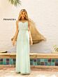 Primavera Couture 13104 Spaghetti Strap Beaded Blouson Top Dress