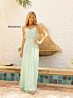 Primavera Couture 13104 Spaghetti Strap Beaded Blouson Top Dress