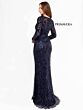 Primavera Couture 13105 Illusion Bateau Neck Long Sleeve Dress