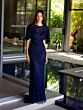 Primavera Couture 13111 Jewel Neck Flutter Sleeve Dress
