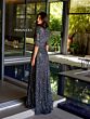 Primavera Couture 13115 Half Sleeve Beaded A-Line Dress