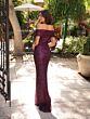 Primavera Couture 13121 Off-The-Shoulder Sequined Dress