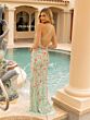 Primavera Couture 3073 High Slit Cross Back Dress