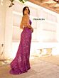 Primavera Couture 3290 Beaded High Slit Scoop Neck Dress