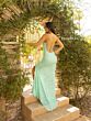 Primavera Couture 3290 Beaded High Slit Scoop Neck Dress