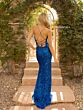 Primavera Couture 3290 Beaded High Slit Scoop Neck Dress