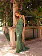 Primavera Couture 3793 Spaghetti Strap Beaded Dress