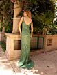 Primavera Couture 3793 Spaghetti Strap Beaded Dress