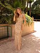 Primavera Couture 3793 Spaghetti Strap Beaded Dress