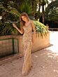 Primavera Couture 3793 Spaghetti Strap Beaded Dress