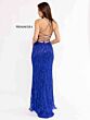 Primavera Couture 3958 High Slit Lace-Up Back Dress