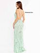 Primavera Couture 3958 High Slit Lace-Up Back Dress