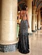 Primavera Couture 4136 High Slit Sleeveless Beaded Dress