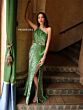 Primavera Couture 4152 One-Shoulder High Slit Dress