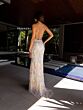 Primavera Couture 4156 Scoop Neck Lace-Up Back Dress