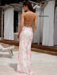 Primavera Couture 4156 Scoop Neck Lace-Up Back Dress