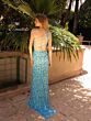 Primavera Couture 4191 High Slit One-Shoulder Beaded Dress