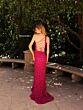 Primavera Couture 4191 High Slit One-Shoulder Beaded Dress