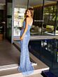 Primavera Couture 4192 Strapless High Slit Sequined Dress