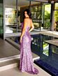 Primavera Couture 4192 Strapless High Slit Sequined Dress