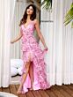 Primavera Couture 4366 Ruffle Skirt Sleeveless V-Back Dress