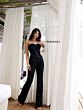 Primavera Couture 4383 Beaded Strapless Corset Top Jumpsuit