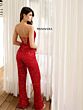 Primavera Couture 4383 Beaded Strapless Corset Top Jumpsuit