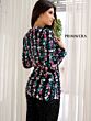 Primavera Couture 4388 Plunging Neck Sequined Pantsuit