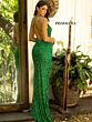 Primavera Couture 3295 Cross Back V-Neck Dress