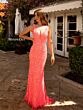 Primavera Couture 3722 Plunging Neck Beaded Sleeveless Dress