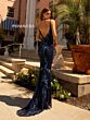 Primavera Couture 3727 Beaded V-Neck Spaghetti Strap Dress