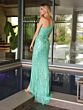 Primavera Couture 3729 One-Shoulder Beaded High Slit Dress